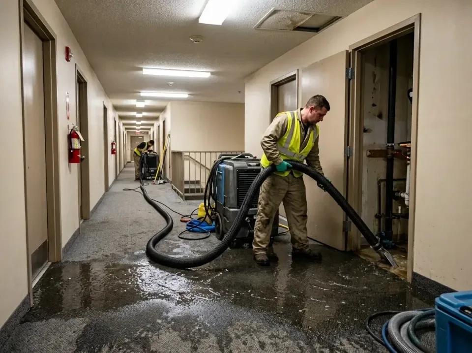 multi-unit-apartment-hallway-f-005 — frequently asked questions, Emergency Burst Pipe Water Extraction & Removal in Mandevil…